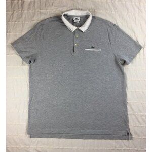 Lacoste Regular Fit Polo Shirt Men's Size 8 / 3XL Gray Welt Pocket Croc Logo